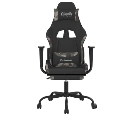 vidaXL Gaming Chair Black and camouflage