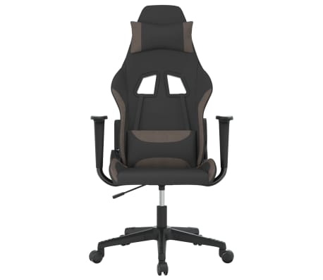 vidaXL Igraća stolica od tkanine crna i Smeđe-siva
