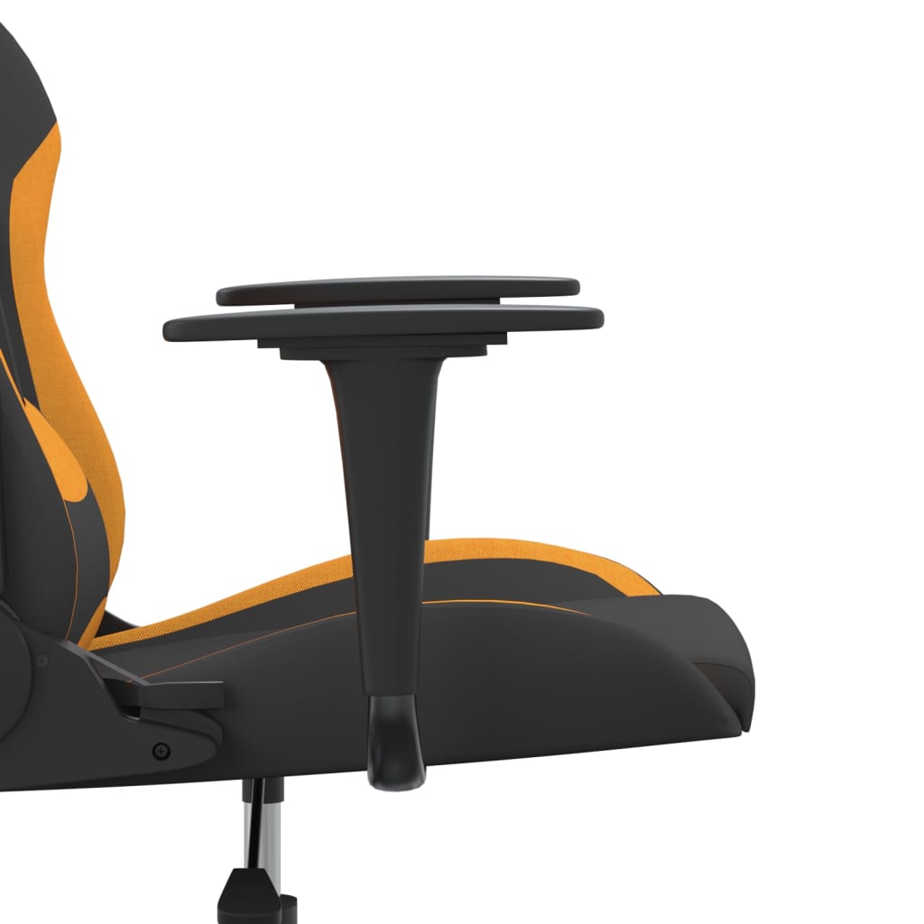 Gaming-Stuhl Schwarz und Orange Stoff | Stepinfit