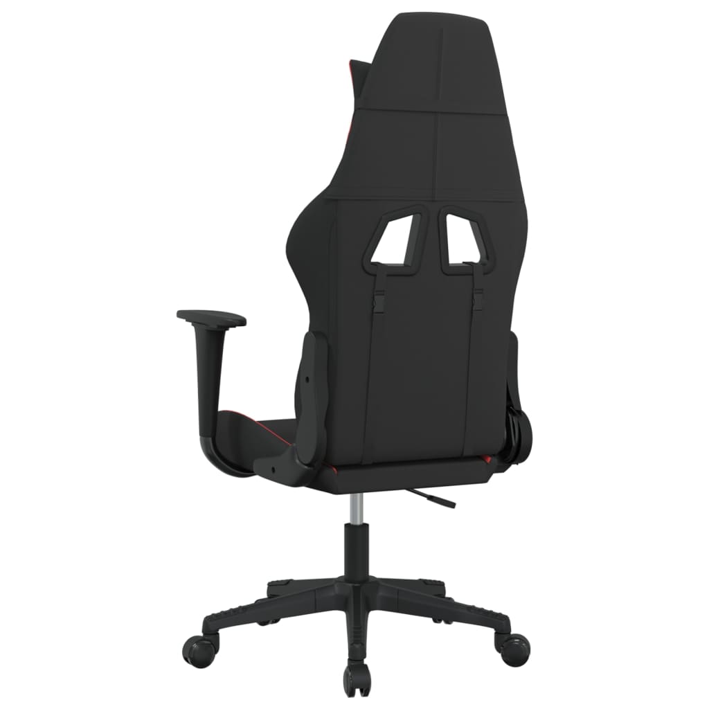 Gaming-Stuhl Schwarz und Rot Stoff | Stepinfit
