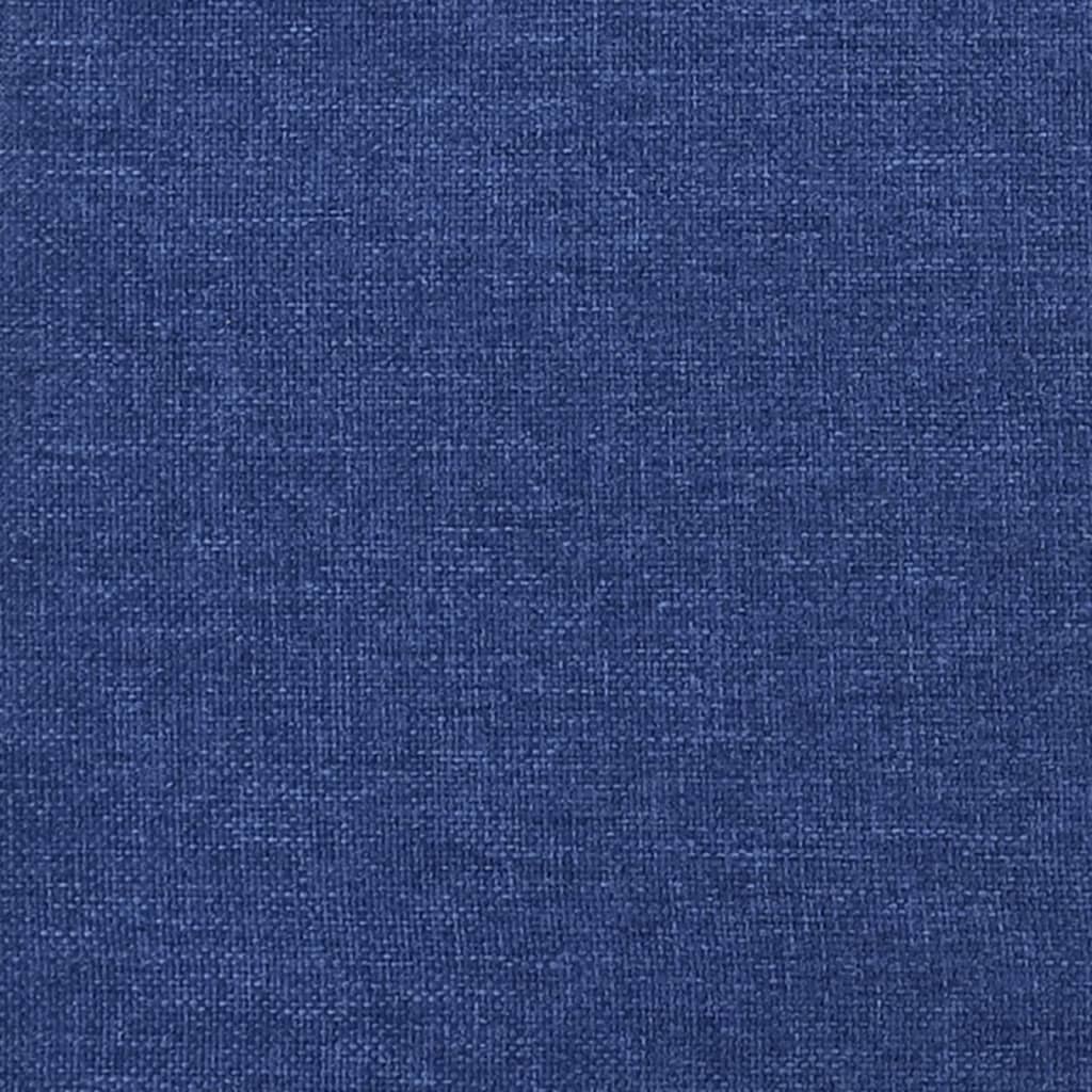 Herní židle s podnožkou černá a modrá textil - obrázek 14