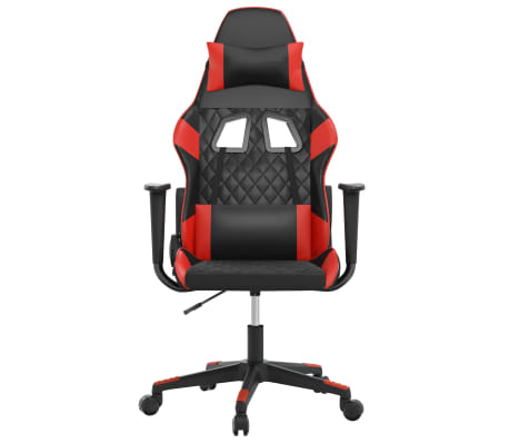 vidaXL Καρέκλα Gaming Μασάζ Μαύρο/Κόκκινο από Συνθετικό Δέρμα