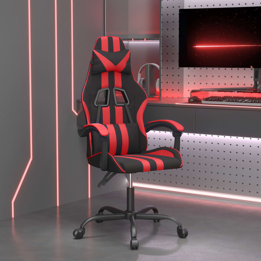 Petrashop  Herní židle černá a červená umělá kůže