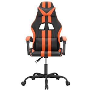 vidaXL Καρέκλα Gaming Μαύρο/Πορτοκαλί Συνθετικό Δέρμα