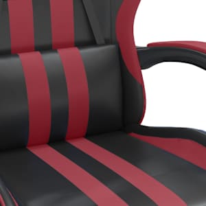 Herní židle černá a vínová umělá kůže - obrázek 8