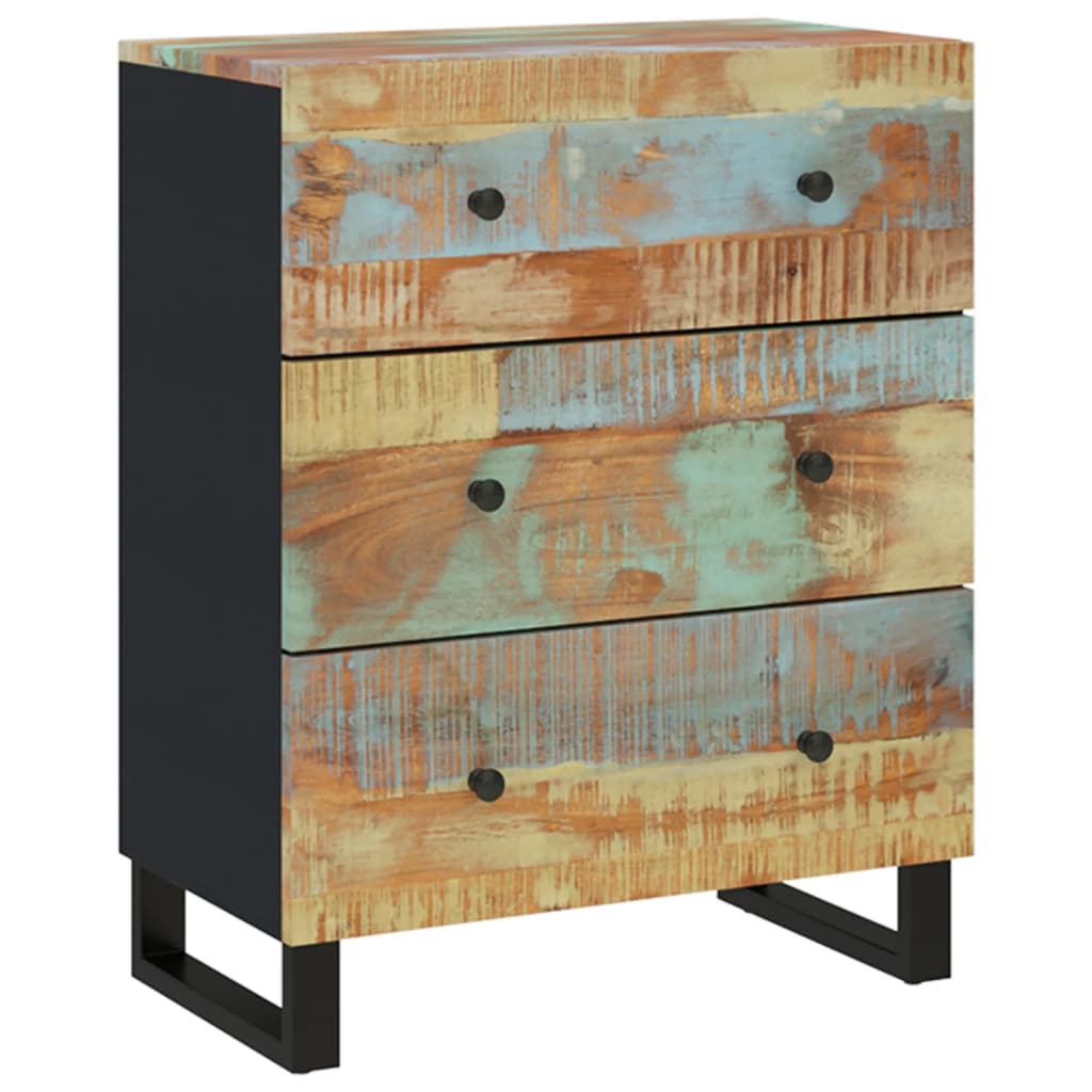 Dressoirs 2 st 60x33x75 cm massief gerecycled hout image 14