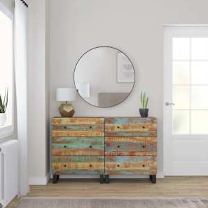 Komoda 2 kosa 60x33x75 cm trden predelan les