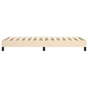 Rám postele s boxspringem krémově 80x200 cm textil - obrázek 6
