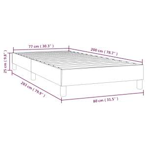 Rám postele s boxspringem modrá 80x200 cm textil - obrázek 9
