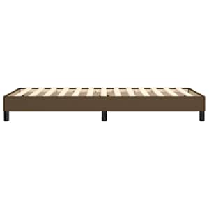 Rám postele s boxspringem tmavě hnědá 90 x 190 cm textil - obrázek 6