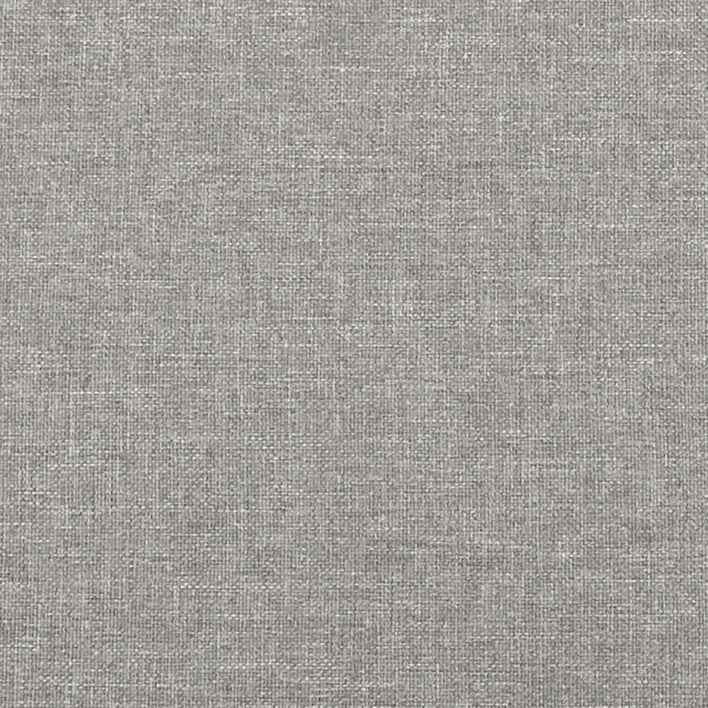 Cadru de pat box spring, gri deschis, 100x200 cm, textil