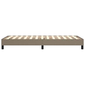 Rám postele s boxspringem taupe 100 x 200 cm textil - obrázek 6
