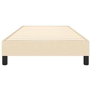 Rám postele s boxspringem krémová 100 x 200 cm textil - obrázek 5