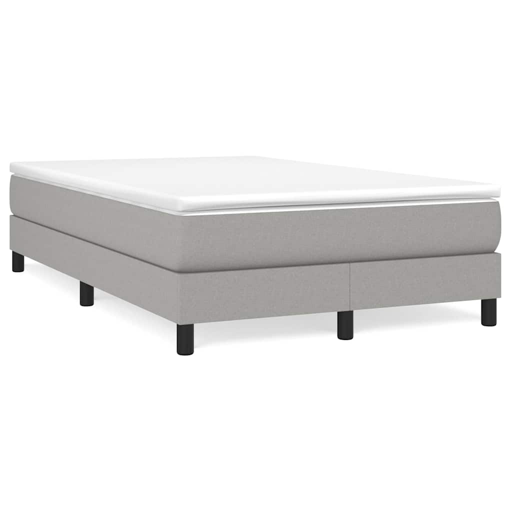 vidaXL Boxspring bed 120x200 cm stof lichtgrijs grijs, foto 3