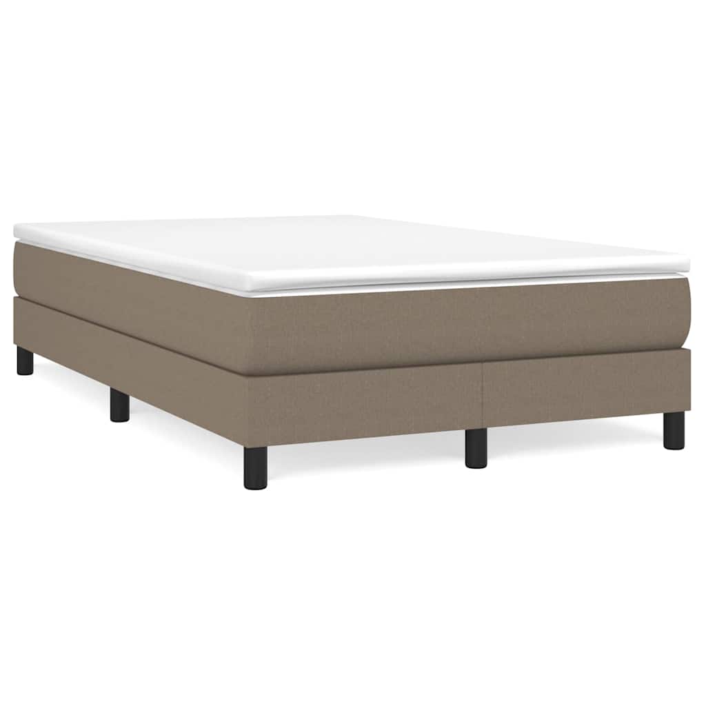 vidaXL Rám postele s boxspringem taupe 120 x 200 cm textil