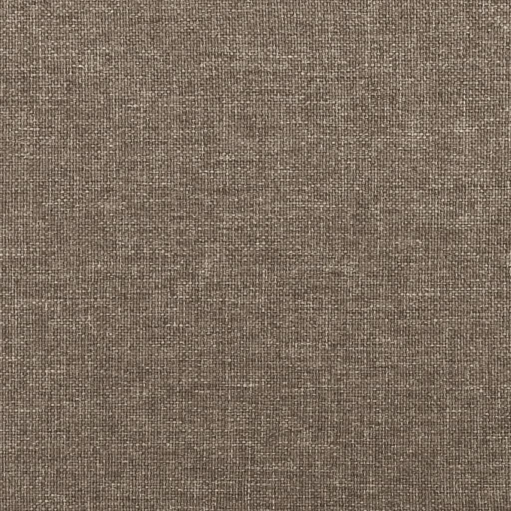 Cadru de pat, gri taupe, 120 x 200 cm, material textil