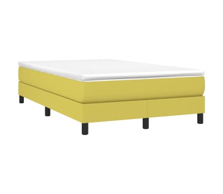 vidaXL Σκελετός Κρεβατιού με Ελατήρια Πράσινο 120x200 εκ. Υφασμάτινο