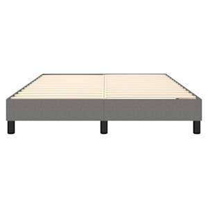 Rám postele s boxspringem tmavě šedý 140 x 190 cm textil - obrázek 5