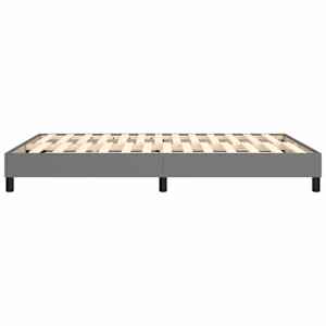 Rám postele s boxspringem tmavě šedý 140 x 190 cm textil - obrázek 6
