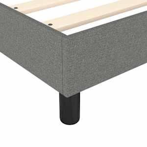 Rám postele s boxspringem tmavě šedý 140 x 190 cm textil - obrázek 7