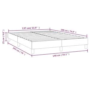 Rám postele s boxspringem černý 140 x 190 cm textil - obrázek 9