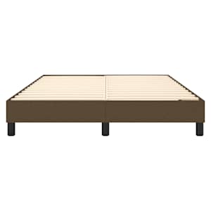 Rám postele s boxspringem tmavě hnědý 140 x 190 cm textil - obrázek 5