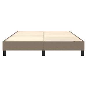 Rám postele s boxspringem taupe 140 x 190 cm textil - obrázek 5
