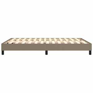 Rám postele s boxspringem taupe 140 x 190 cm textil - obrázek 6