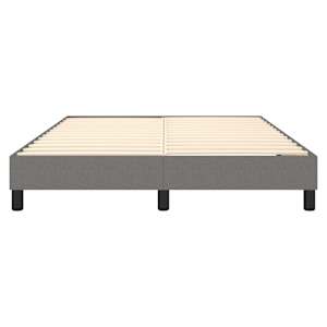Rám postele s boxspringem tmavě šedá 140 x 200 cm textil - obrázek 5