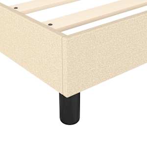 Rám postele s boxspringem krémový 140 x 200 cm textil - obrázek 7