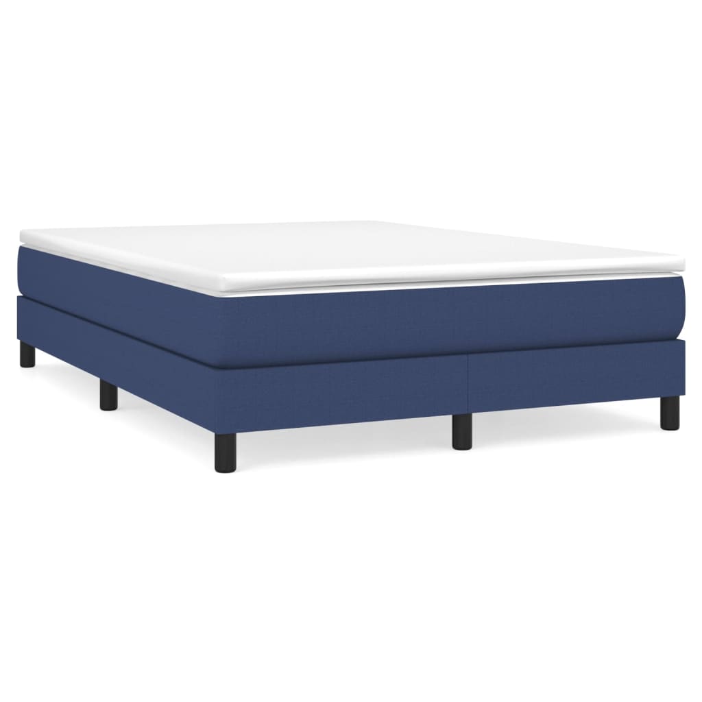 vidaXL Boxspringframe stof blauw 140x200 cm