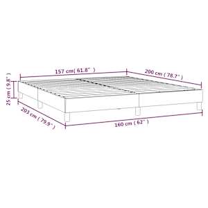 Rám postele s boxspringem modrý 160 x 200 cm textil - obrázek 9