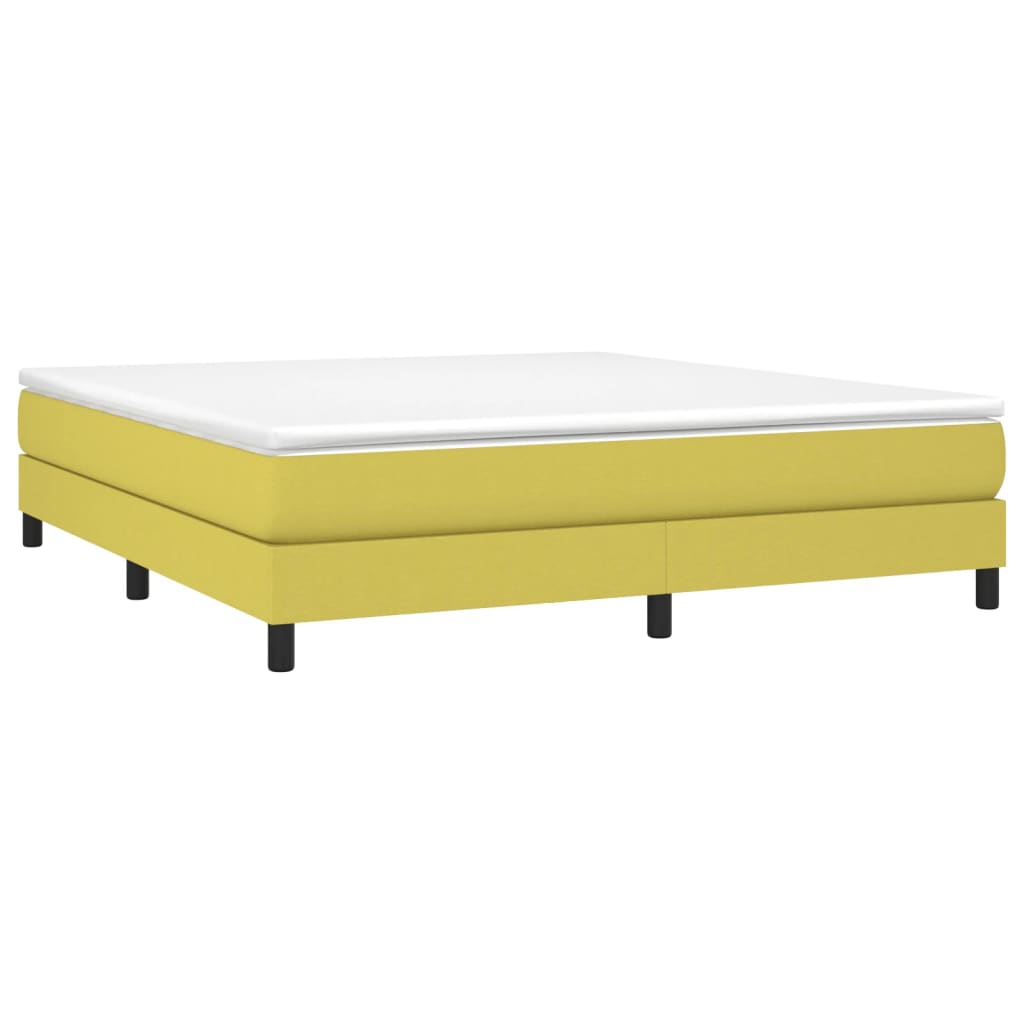 vidaXL Πλαίσιο Κρεβατιού Boxspring Πράσινο 160x200 εκ. Υφασμάτινο