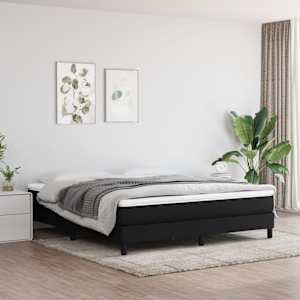 Rám postele s boxspringem černý 180 x 200 cm textil - obrázek 1