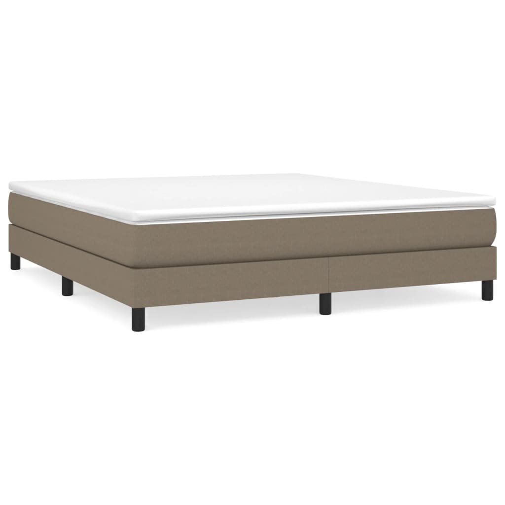vidaXL Rám postele s boxspringem taupe 180 x 200 cm textil