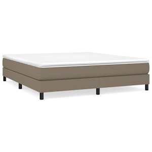 Rám postele s boxspringem taupe 180 x 200 cm textil - obrázek 2