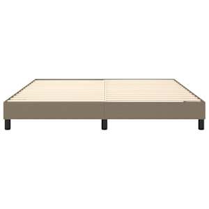 Rám postele s boxspringem taupe 180 x 200 cm textil - obrázek 5