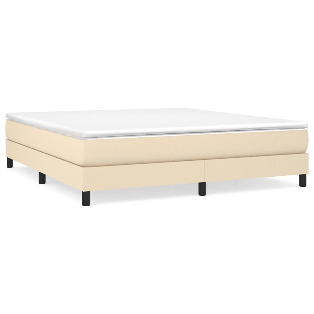 VidaXL Boxspring Bed Stof Crèmekleurig 180x200 Cm