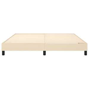 Rám postele s boxspringem krémový 180 x 200 cm textil - obrázek 5