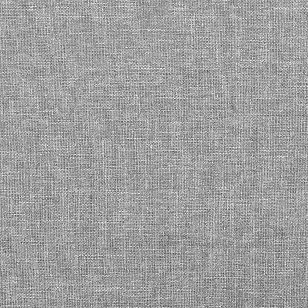 Cadru de pat box spring, gri deschis, 200x200 cm, textil