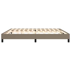 Rám postele s boxspringem taupe 200 x 200 cm textil - obrázek 6