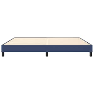 Rám postele s boxspringem modrý 200 x 200 cm textil - obrázek 5
