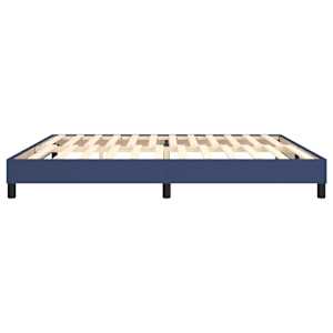 Rám postele s boxspringem modrý 200 x 200 cm textil - obrázek 6