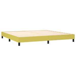 Rám postele s boxspringem zelený 200 x 200 cm textil - obrázek 5