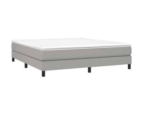 vidaXL Bed Frame without Mattress Light Grey California King Fabric (US Only)