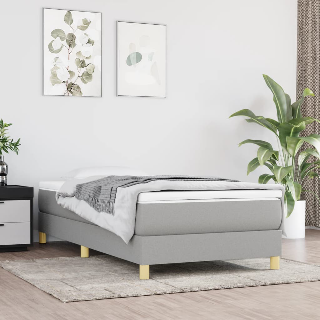  ΠΛΑΙΣΙΟ ΚΡΕΒΑΤΙΟΥ BOXSPRING ΑΝΟΙΧΤΟ ΓΚΡΙ 80X200 ΕΚ. ΥΦΑΣΜΑΤΙΝΟ V-3120566