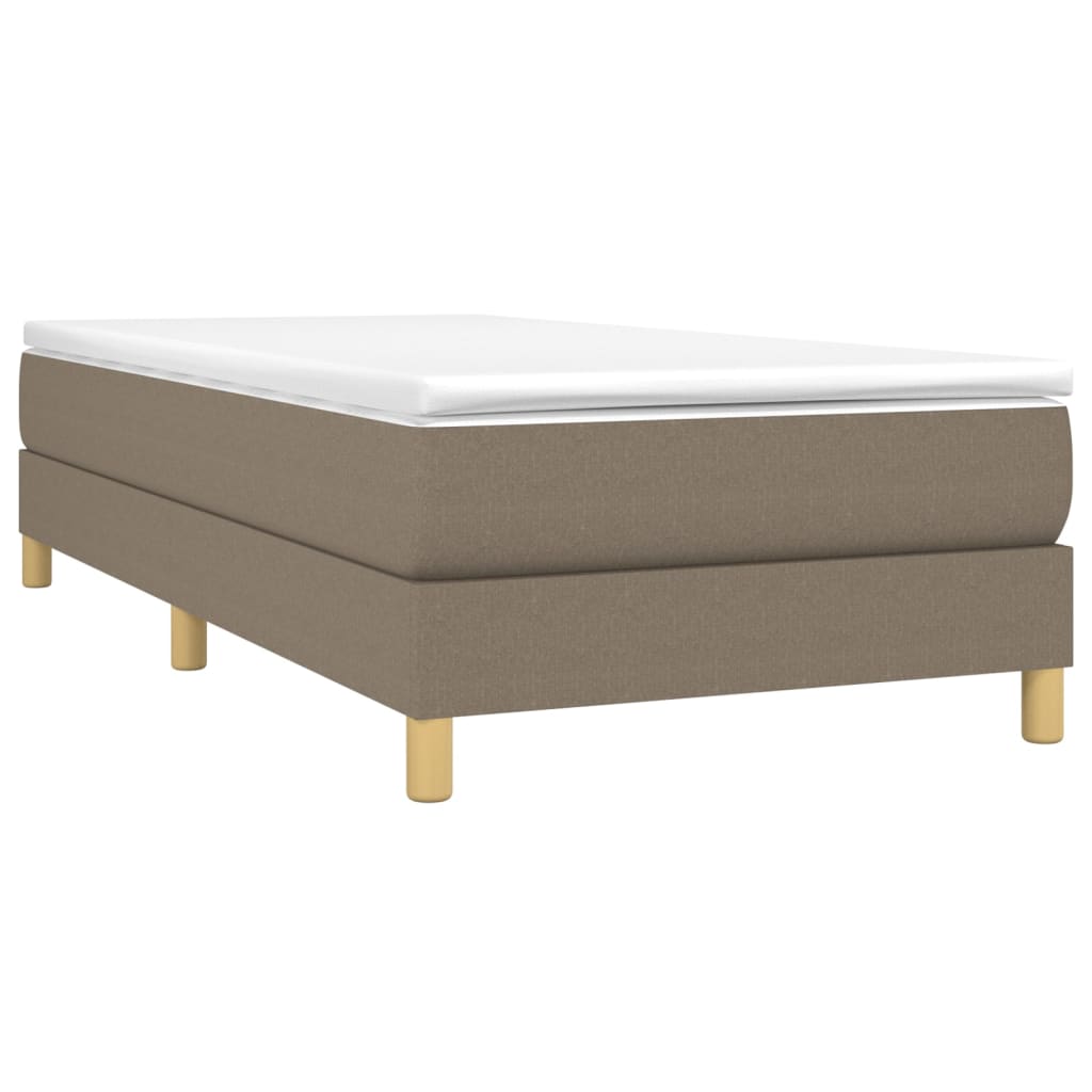vidaXL Bedframe zonder matras 80x200 cm stof taupe afbeelding