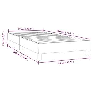 Rám postele s boxspringem taupe 80x200 cm textil - obrázek 9