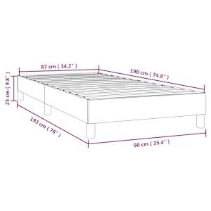 Rám postele s boxspringem černá 90x190 cm textil - obrázek 9