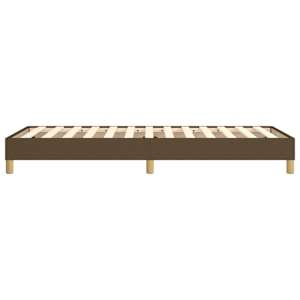 Rám postele s boxspringem tmavě hnědá 90 x 190 cm textil - obrázek 6